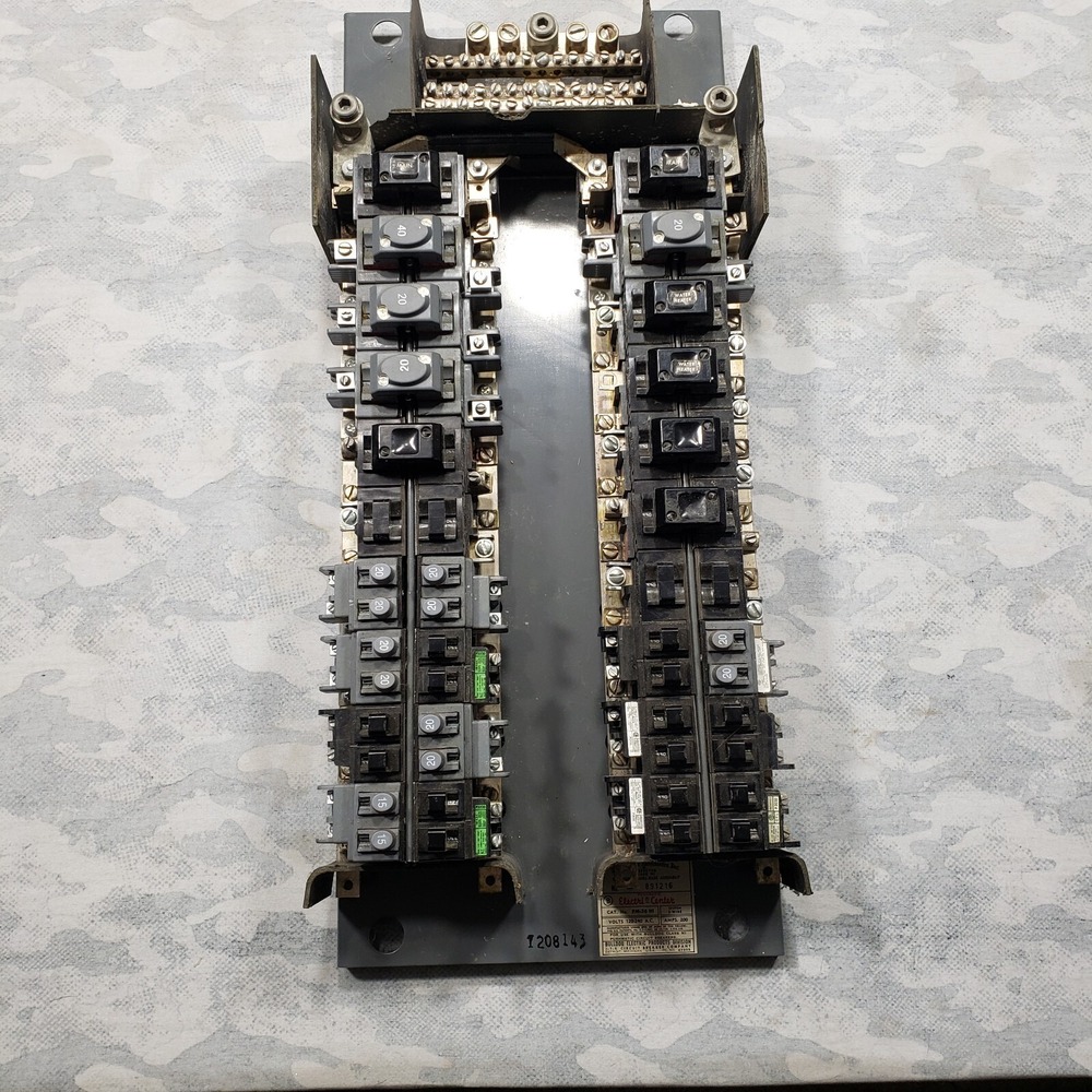 Underwriters Laboratories Electri Center Pushmatic 3 Wire System 200 Amps...